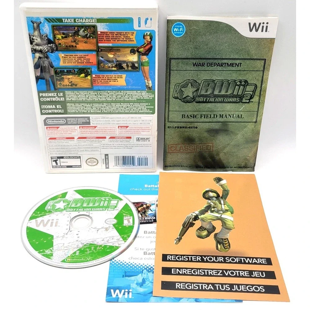 Battalion Wars 2 BWii (Nintendo Wii, 2007) CIB COMPLETE IN‎ BOX